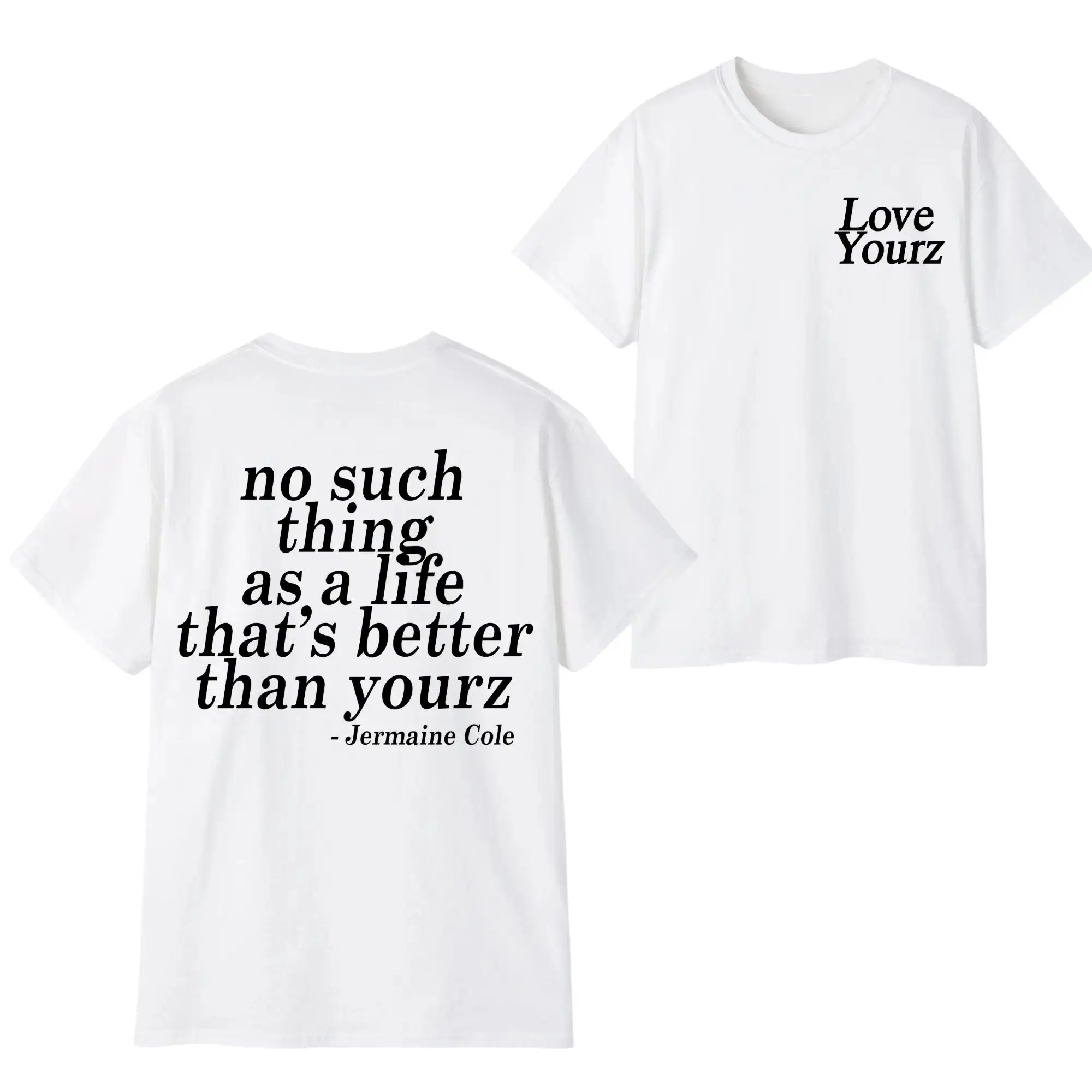 J Cole Dreamville Love Yourz Lyrics Graphic t-Shirt VERSION 2, J Cole T-shirt, Cotton tshirt swap