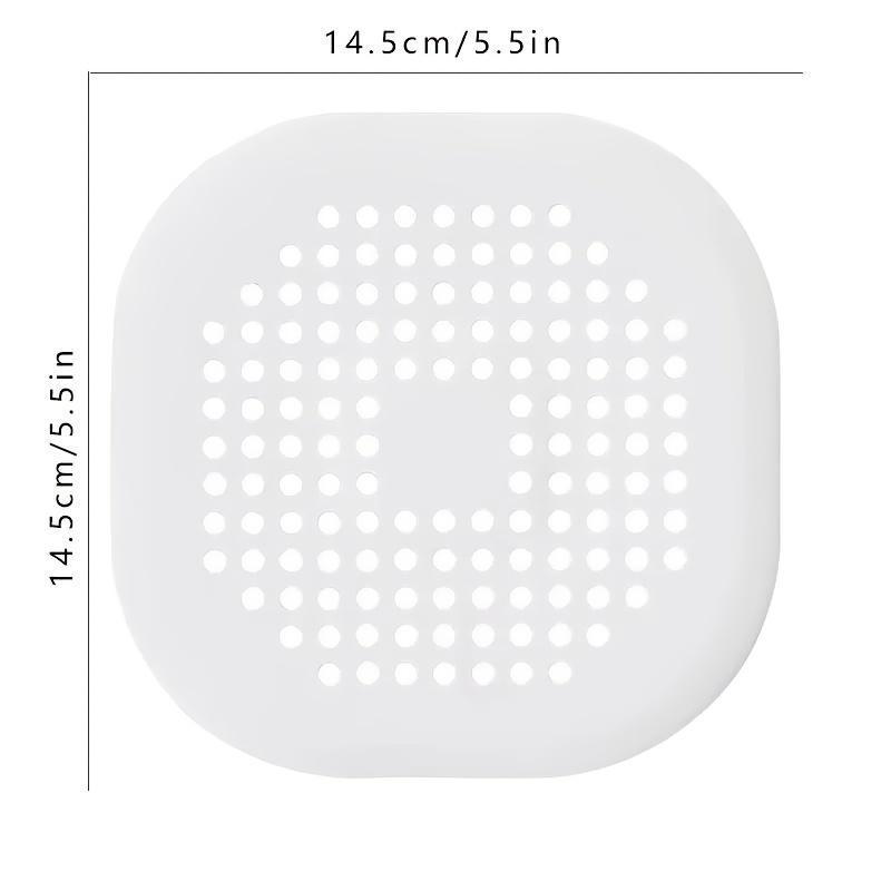 Random Color Shower Hair Catcher, 1 Piece Portable Drain Hair Stopper, Drain Protector, Rubber Cover Hair Filter for Bathroom Kitchen