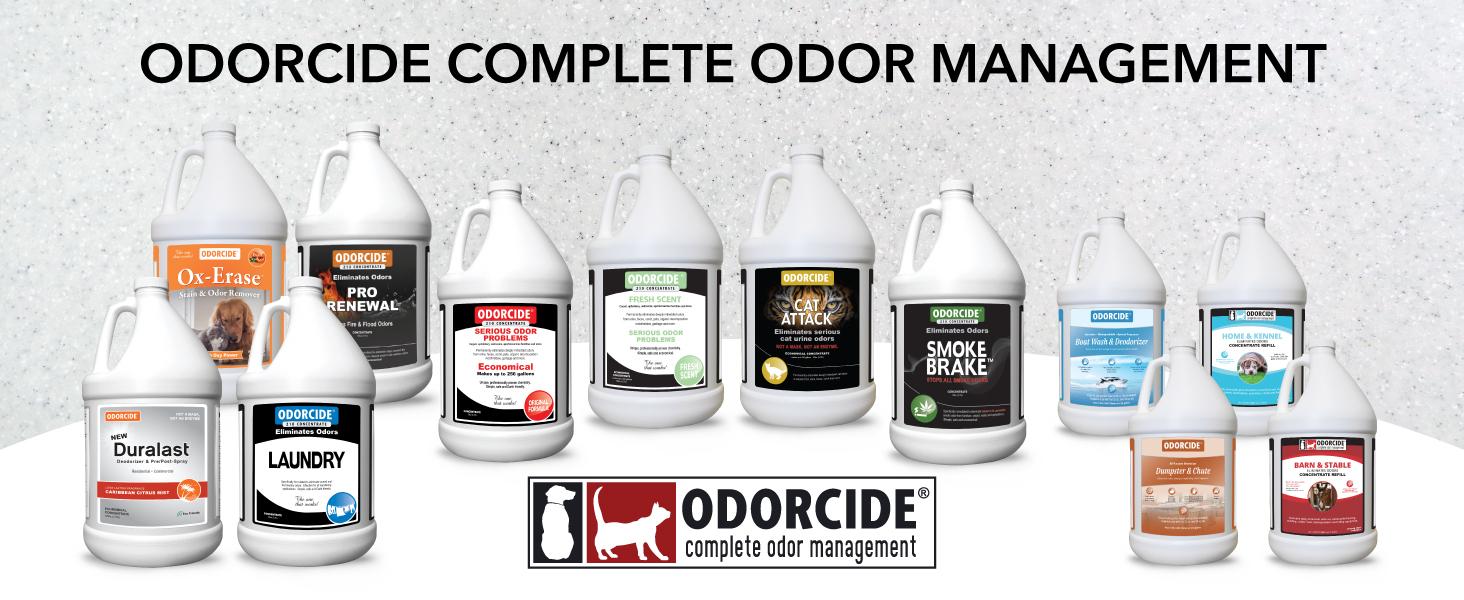 Odorcide Odor Eliminator Concentrate: Odor Eliminator for Strong Odor on Carpets, Hardwood & More - Smoke, Sweat & Pet Odor Eliminator for Home w/Non-Enzymatic Formula, 16 oz-