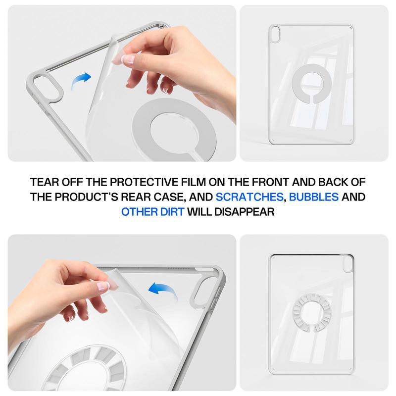 KENKE 2 in 1 Tablet Case with Detachable Tablet Holder, 1 Count Adjustable Tablet Cover with Stand, Tablet Mount Stand, Tablet & Computer Accessories for iPad Mini 7 6 10th Gen 7 8 9 Pro 11 Inch