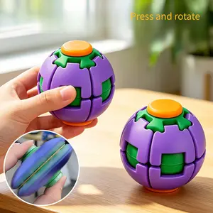 1pc 3D Press And Rotate Decompression Ball Reduces Pressure, 3D Decompression Fingertip Gear Ball Toy, Multi-Color Vortex Stereoscopic Press And Rotate Decompression Toy