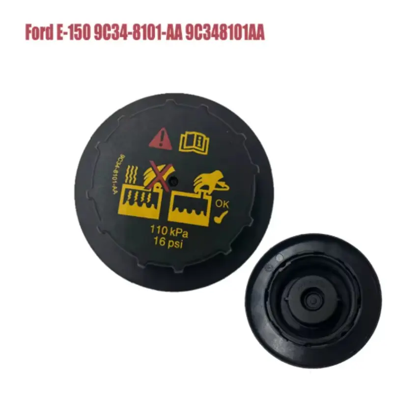 For Ford E-150 9C34-8101-AA 9C348101AA F250 Car Coolant Engine Radiator Reservoir Tank Cap 16psi/110kPa Radiator Expansion Water Tank Cover