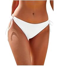 Women's Low Rise Bikini Bottoms High Cut Basic Swim Brief Swimwear
