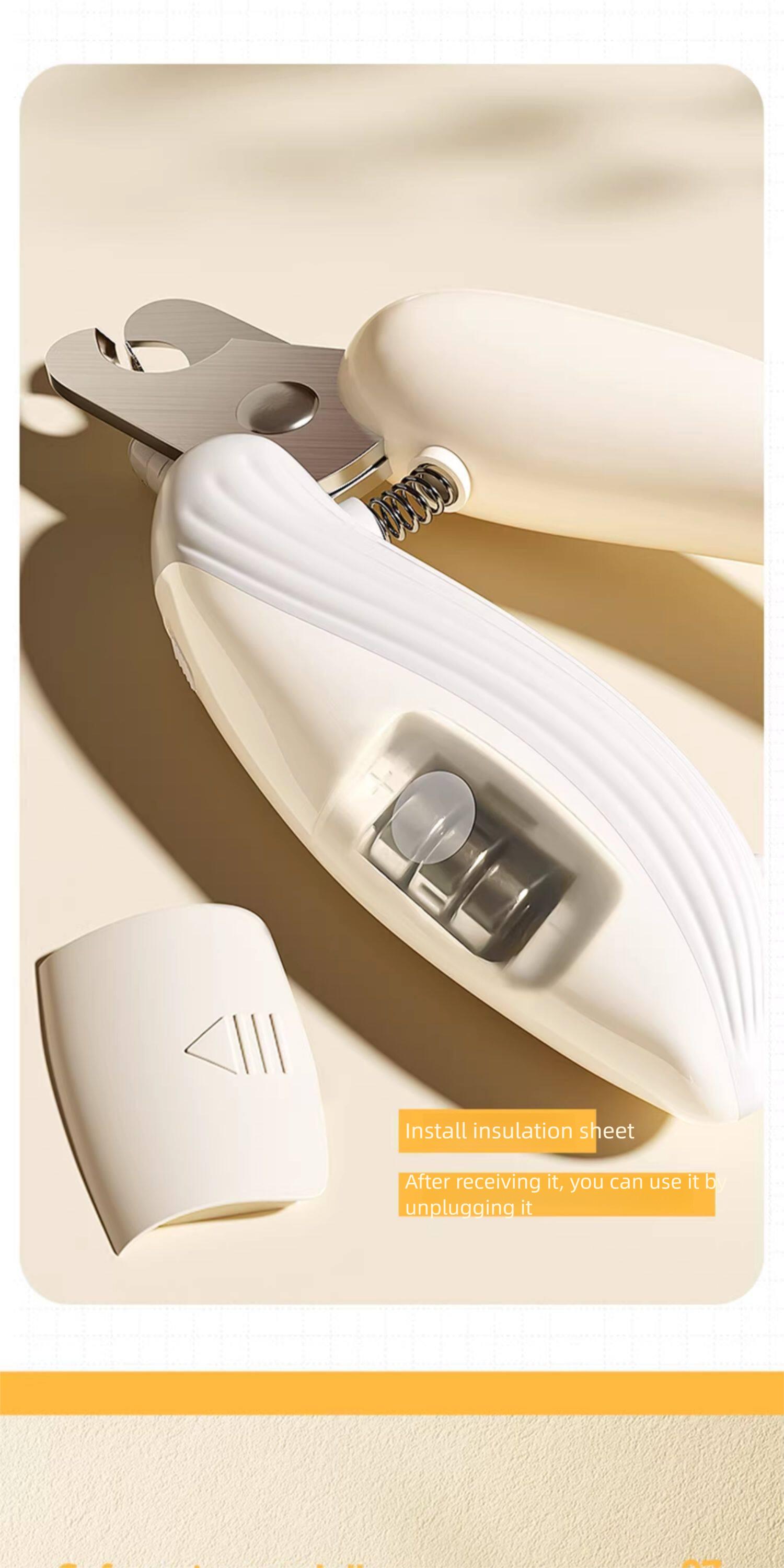 SoPets Pet Nail Clippers with LED Light - Safe Blood Line Finder for Dogs Cats Beginners