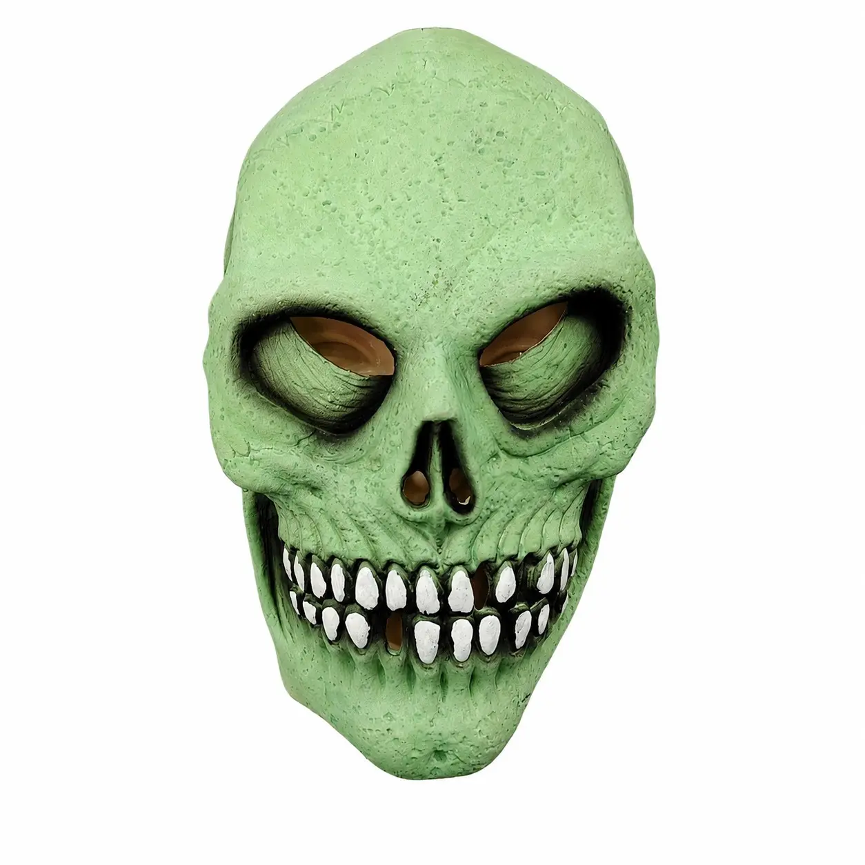 Halloween Skull Mask, Scary Spooky Skeleton Costume Mask with Cloak, Adult Horror Cosplay Party Prop, Haunted House Accessory
