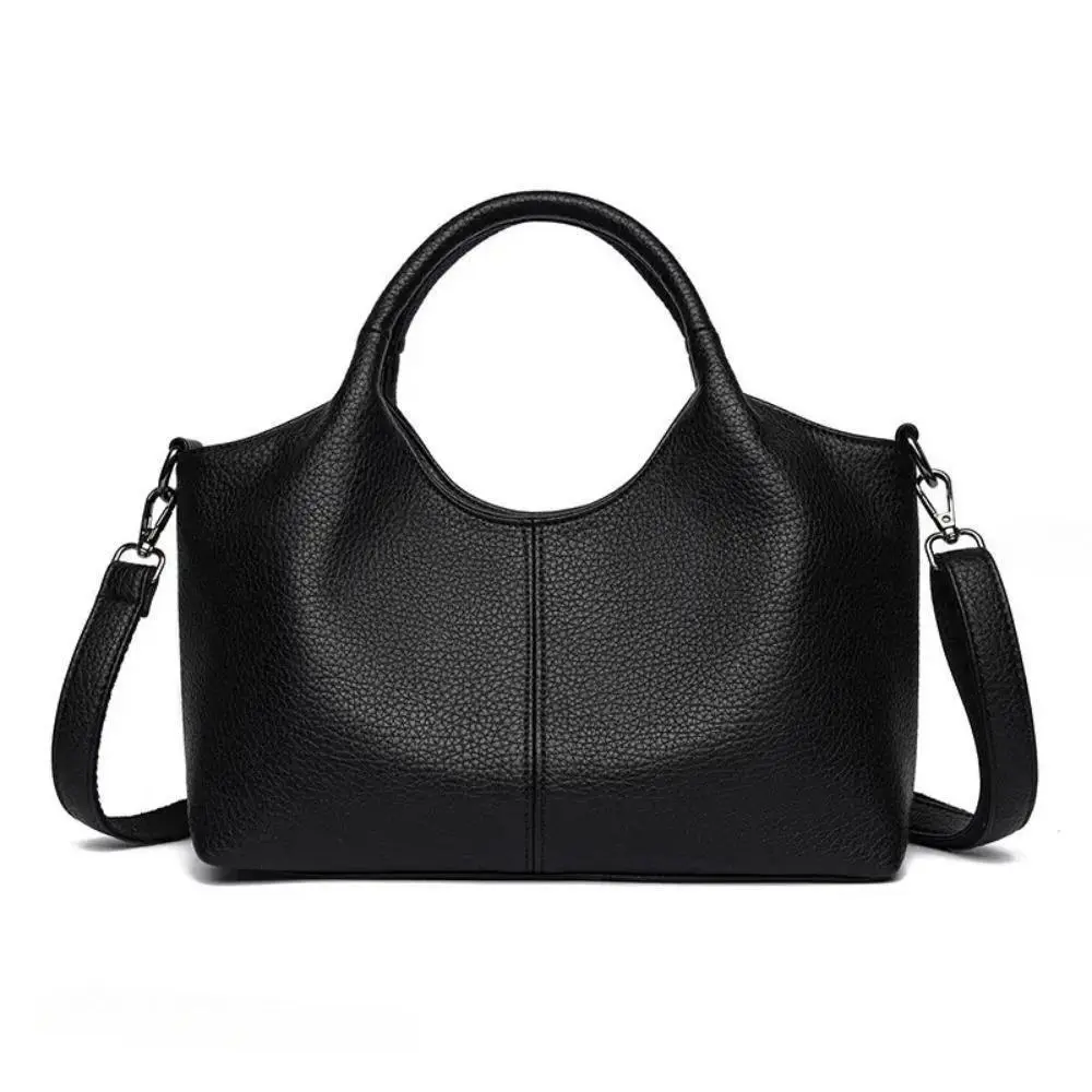 Women's Vintage Leather Satchel - Multi-Style Designer Top Handle Bag with Adjustable Strap, Casual Crossbody for Daily Commute