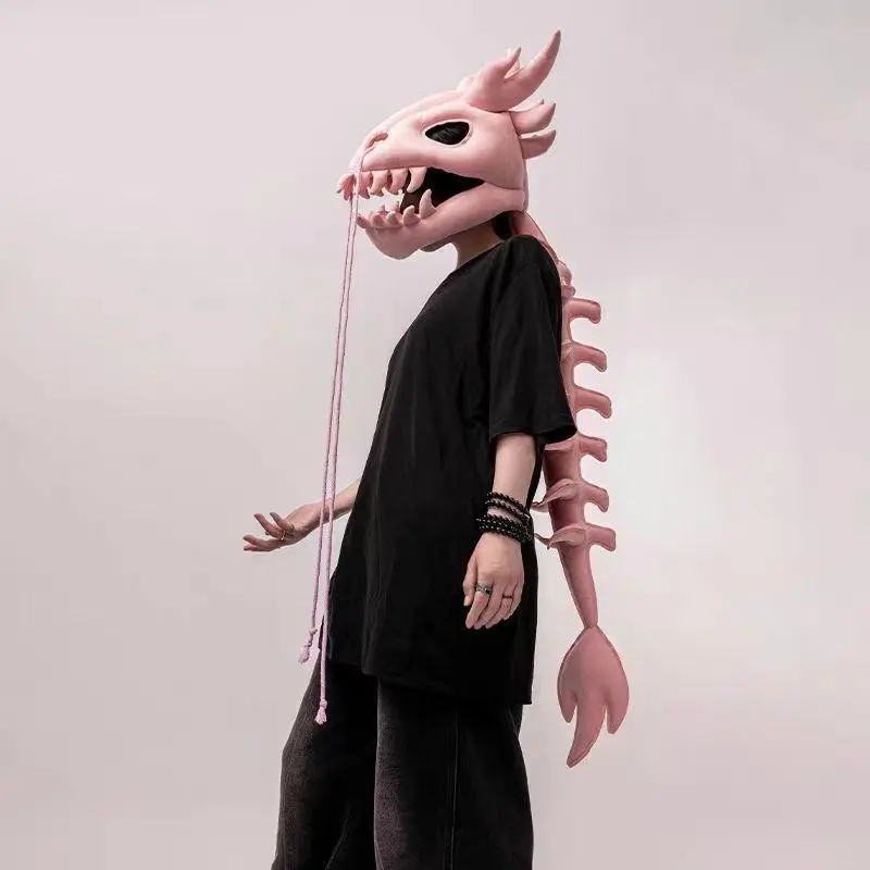 Realistic Dinosaur Skeleton Costume, Adult Men's Role Play, Cosplay Halloween Party Wear, Full-Body Immersive Costume