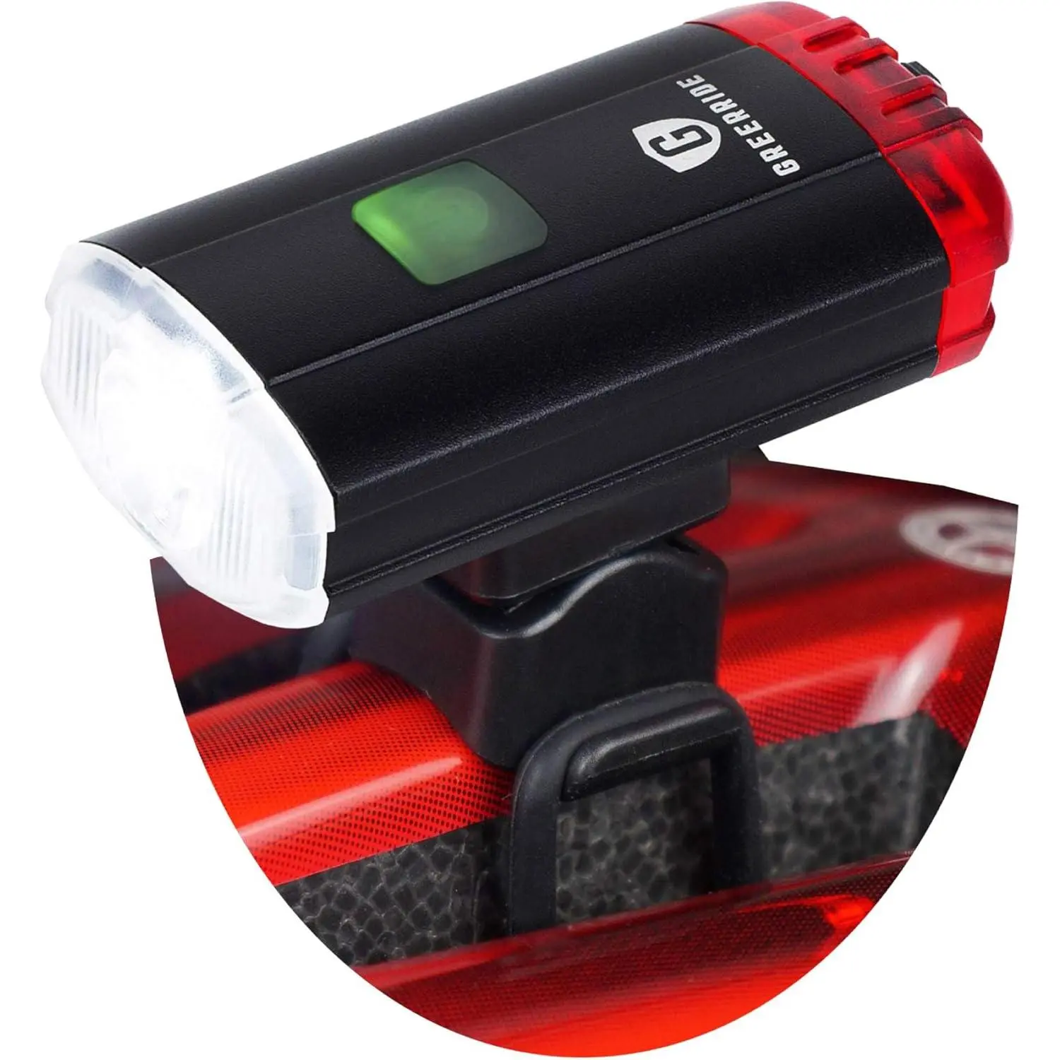 Rechargeable Bike Helmet Light - Night Riding Bicycle Helmet Light and Safety Cycling Accessories, Mountain Biking and Motorcycle LED Flashlights with Flashing and Steady Modes