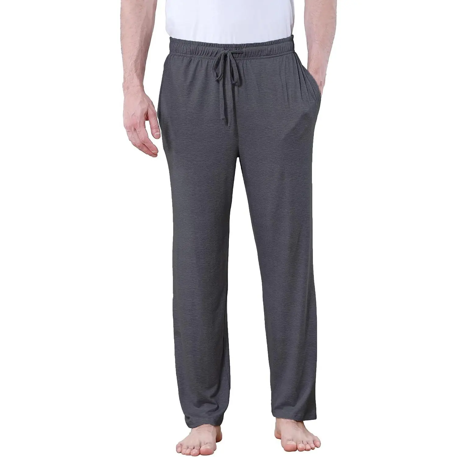 Men's Lightweight Pajama Pants Soft Lounge Sleep Joggers Adjustable Drawstring & Pockets All-Season SleepwearGift