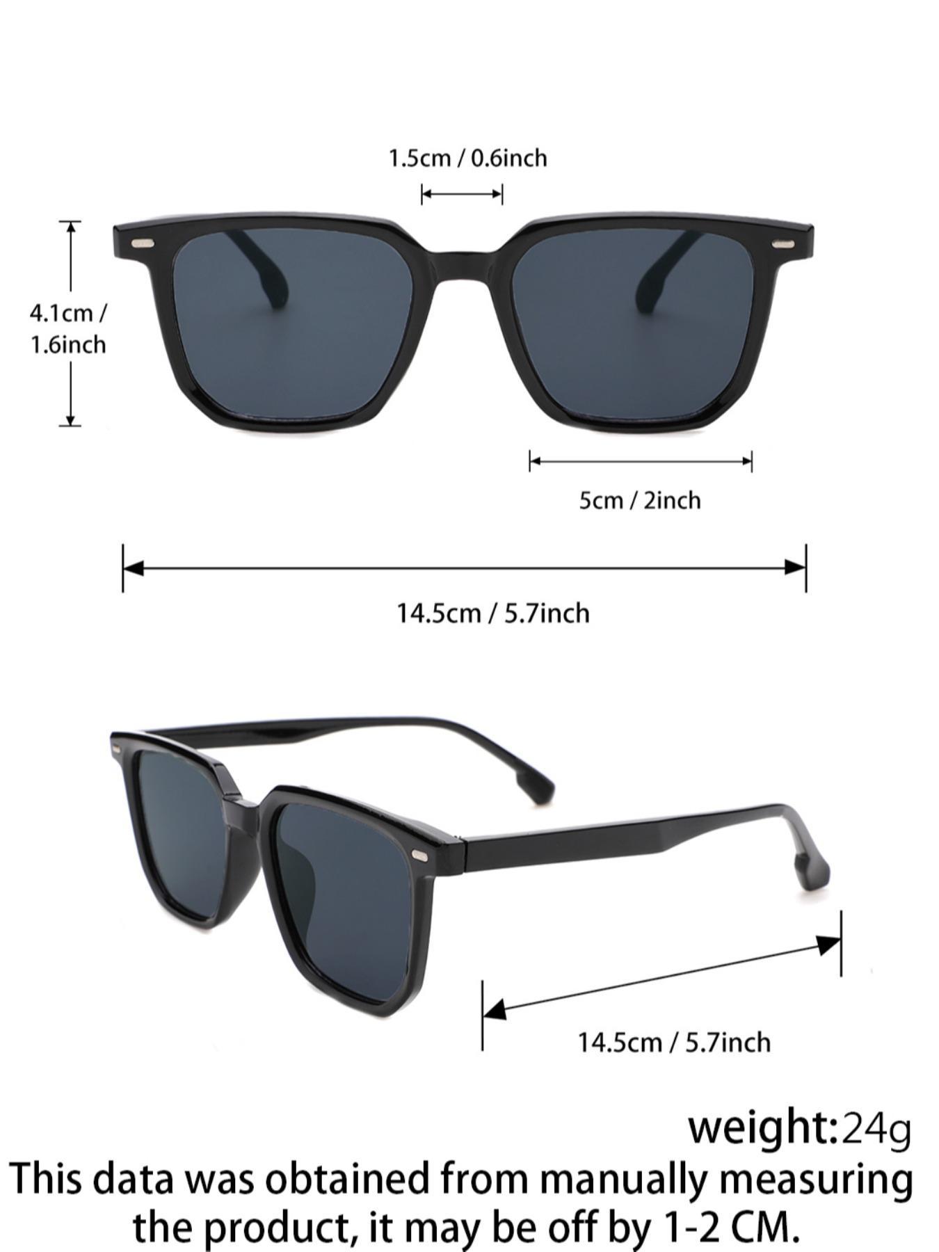 Unisex Minimalist Plastic Frame Sunglasses, Trendy All-match Sunglasses for Men & Women, Fashionable Sunglasses for Outdoor Activities, Trendy Casual Sunglasses