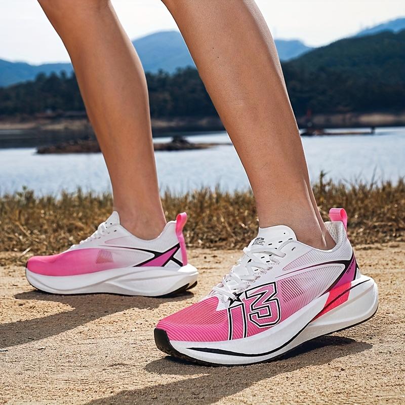 (New)Lightweight And Breathable Men's Racing Shoes for Road Running, Outdoor Marathons, And Sports Training; Low-top Lace-up Shoes for Fitness And, Available In Large Sizes for Couples