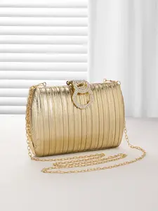2026 New Plain Pleated Evening Bag, Women's Handbag, High-End Versatile Trendy Chain Bag, Elegant All Seasons Accessory