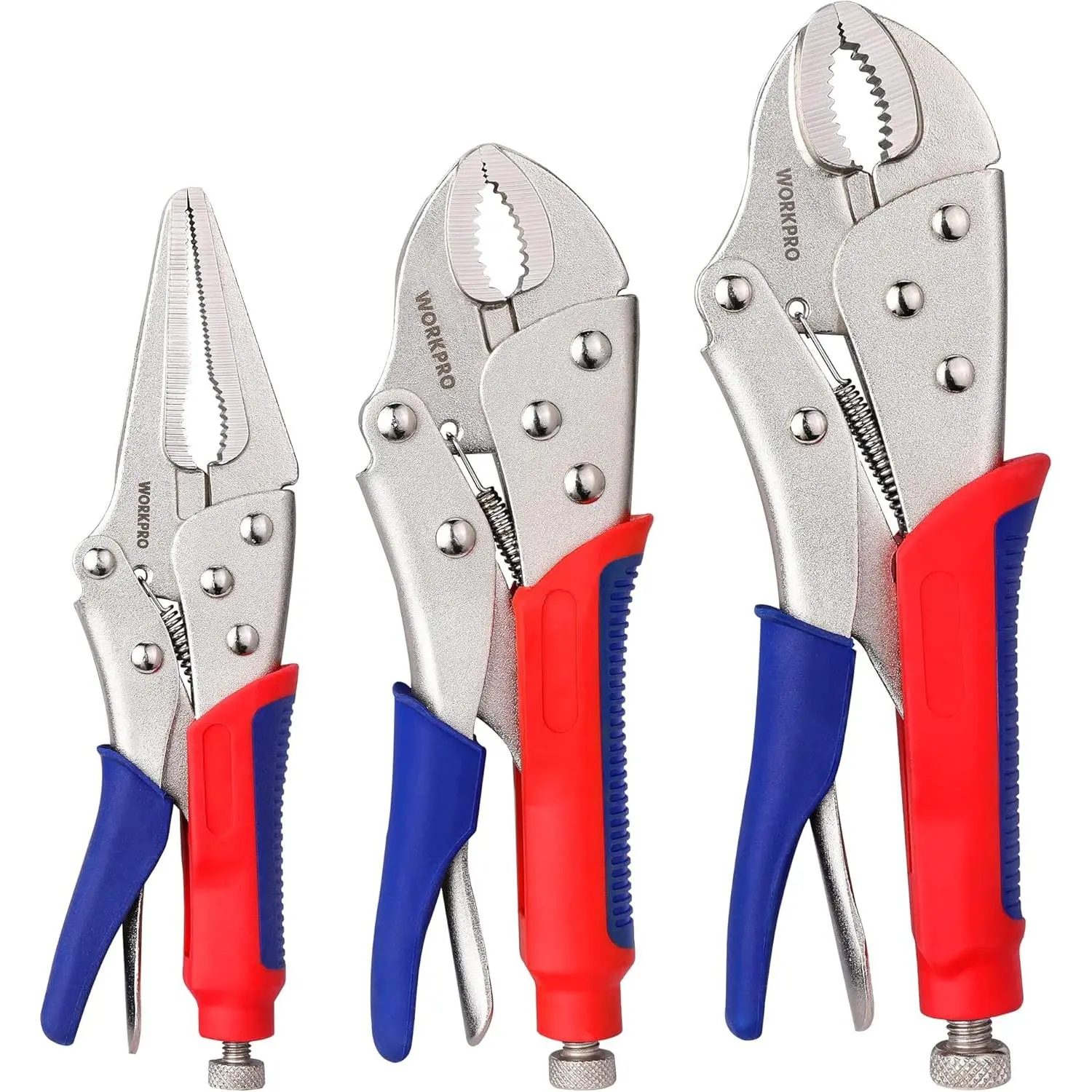Pliers Set for Repair Work, 10 Inch, 7 Inch, 1/2 Inch