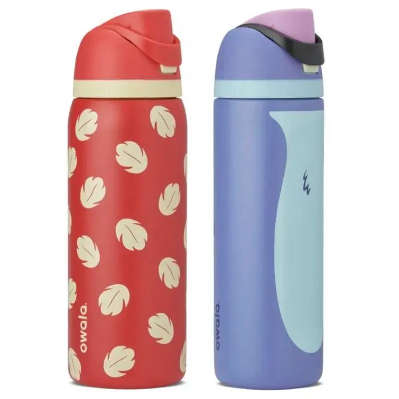 Valentine Gift Owala Lilo, Stich Limited Edition FreeSip Insulated Stainless Steel Water Bottle 24/32oz Aesthetic Drinkware for Sport Lovers, Urban Outfitters Bottle Flasks Lid Stylish Matte Straw Mug Portable Tumbler
