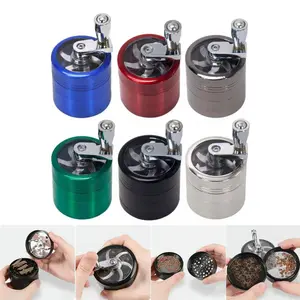 Heavy-Duty Manual Grinder and Crusher, Metal Construction & Hand-Cranked for Spices, Herbs, Coffee & Garlic, No Electricity Needed, Ideal for Home Kitchen, Camping & Restaurant Use, Portable Spice Mill, Perfect Christmas Gift for Cooking Enthusiasts