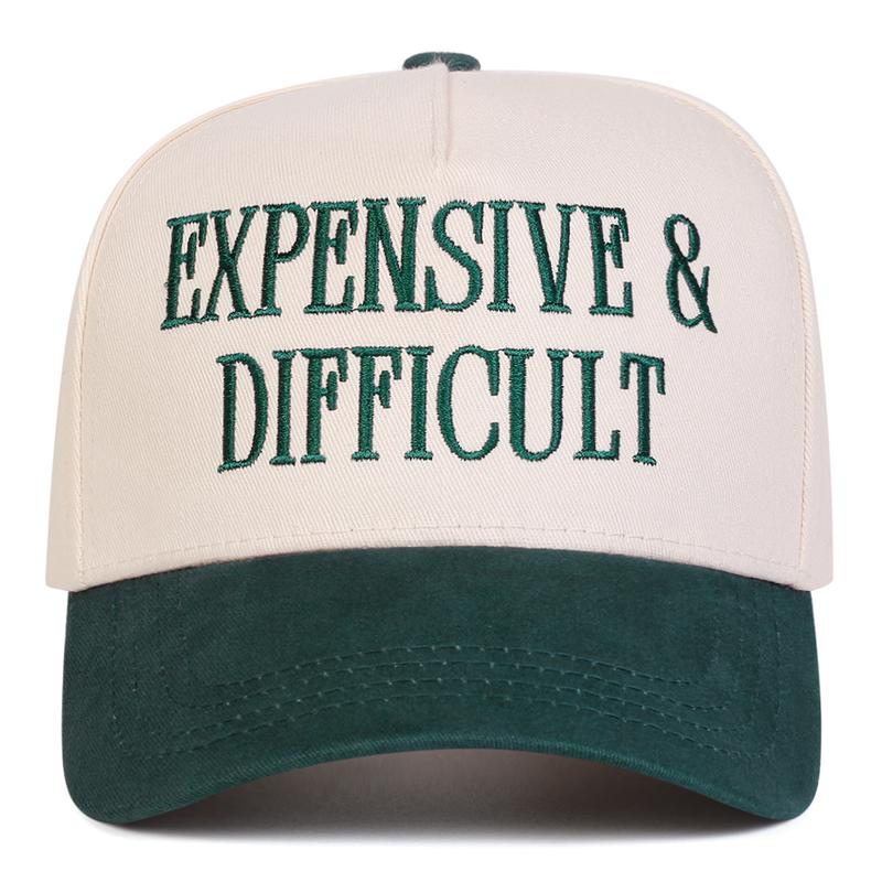 Unisex Letter Embroidered Patchwork Baseball Cap  Spring Autumn Travel Tourism Beach Vacation    Five-sided Hat Outdoor Adjustable Sunscreen Leisure Hat