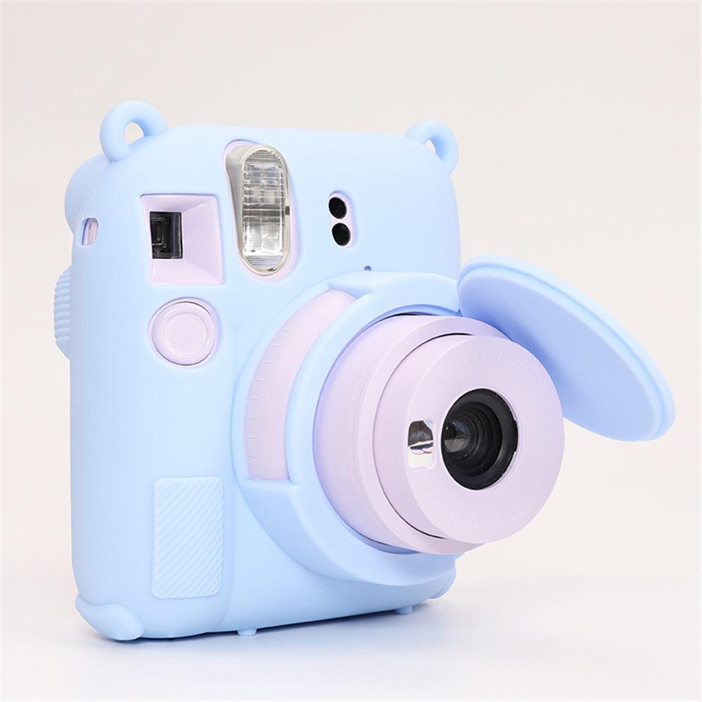 Soft Silicone Camera Bag Case For Fujifilm Film Instax Mini 12 mini 12 Body Cover Skin With Lens Cap