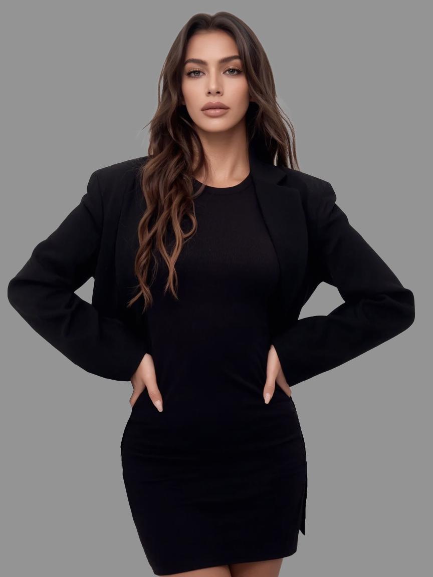 Black wedding dress, elegant party dress, luxurious and grand cocktail dress