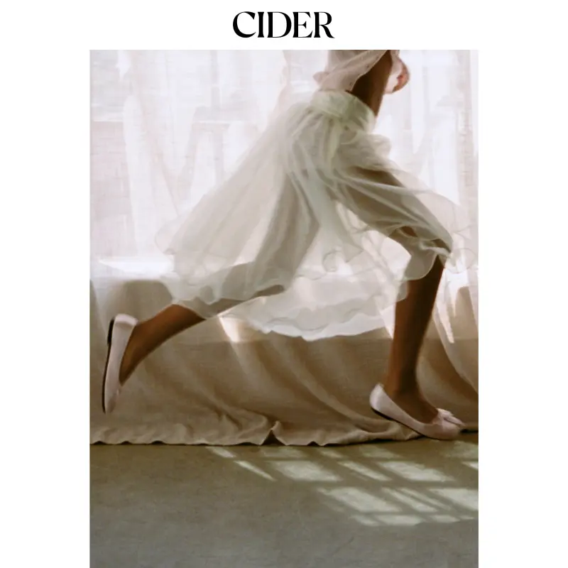 Cider BOWKNOT DECOR MARY JANE FLATS SohoChic