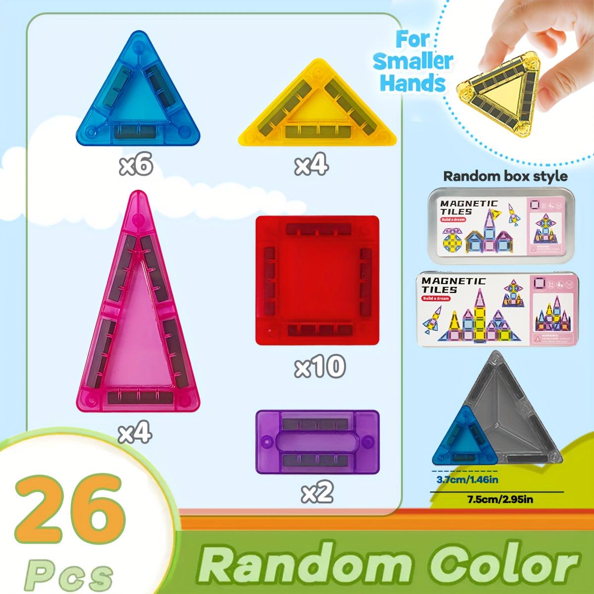 26/42/57 pieces 1 set  Mini Magnetic Tile Building Blocks, Magnetic Building Tiles, Magnetic Construction Set, Building Sets, with Iron Box for Portable Play, Perfect for Gifts and Easy Storage, Safe for Kids#TOP PICKS