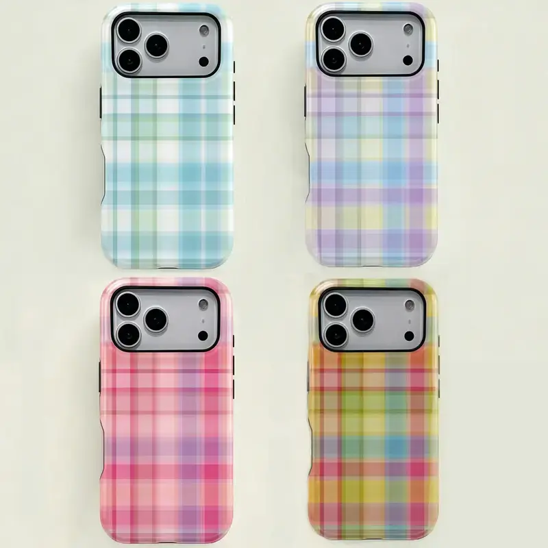Compatible for iPhone 13 Case Colorful Plaid Pattern Retro Square Phone Case,For iPhone 11 12 13 14 15 16 17 pro max for Samsung S26 S25 S24 S23 S22 S21 phone Cases,Gifts For Fans Men Women,phone cases