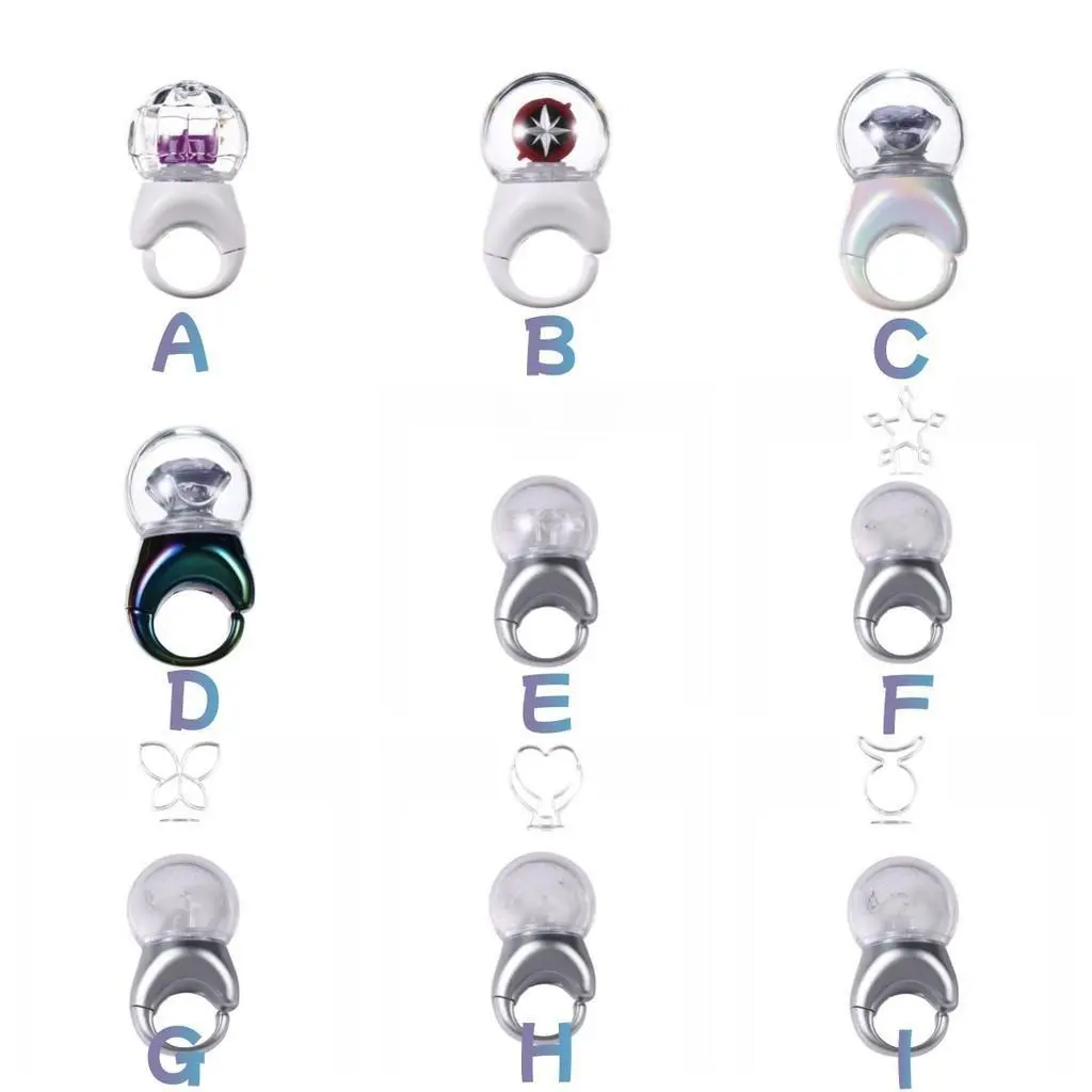Kpop Idol Mini Light Ring Luminous Lightstick Rings Fan Party Decoration