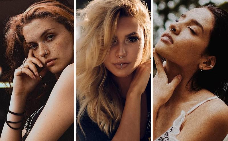 THUNARAZ 5 Pcs Shining Seamless Body Piercing Nose Rings Hoop 8mm 10mm for Women Men CZ Opal Septum Hinged Clicker Segment Lip Rings Helix Cartilage Hoop Earring 18G 16G Surgical Steel Rings for Birthday Summer Beach Ocean Vocation Parties Christmas Gift