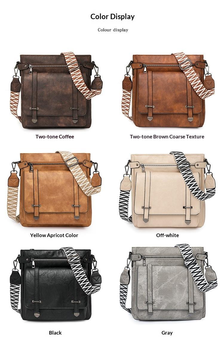 Crossbody Bags for Women,Multi Pocket Crossbody Purses Vegan Leather Shoulder Handbags Travel Purse Adjustable Strap