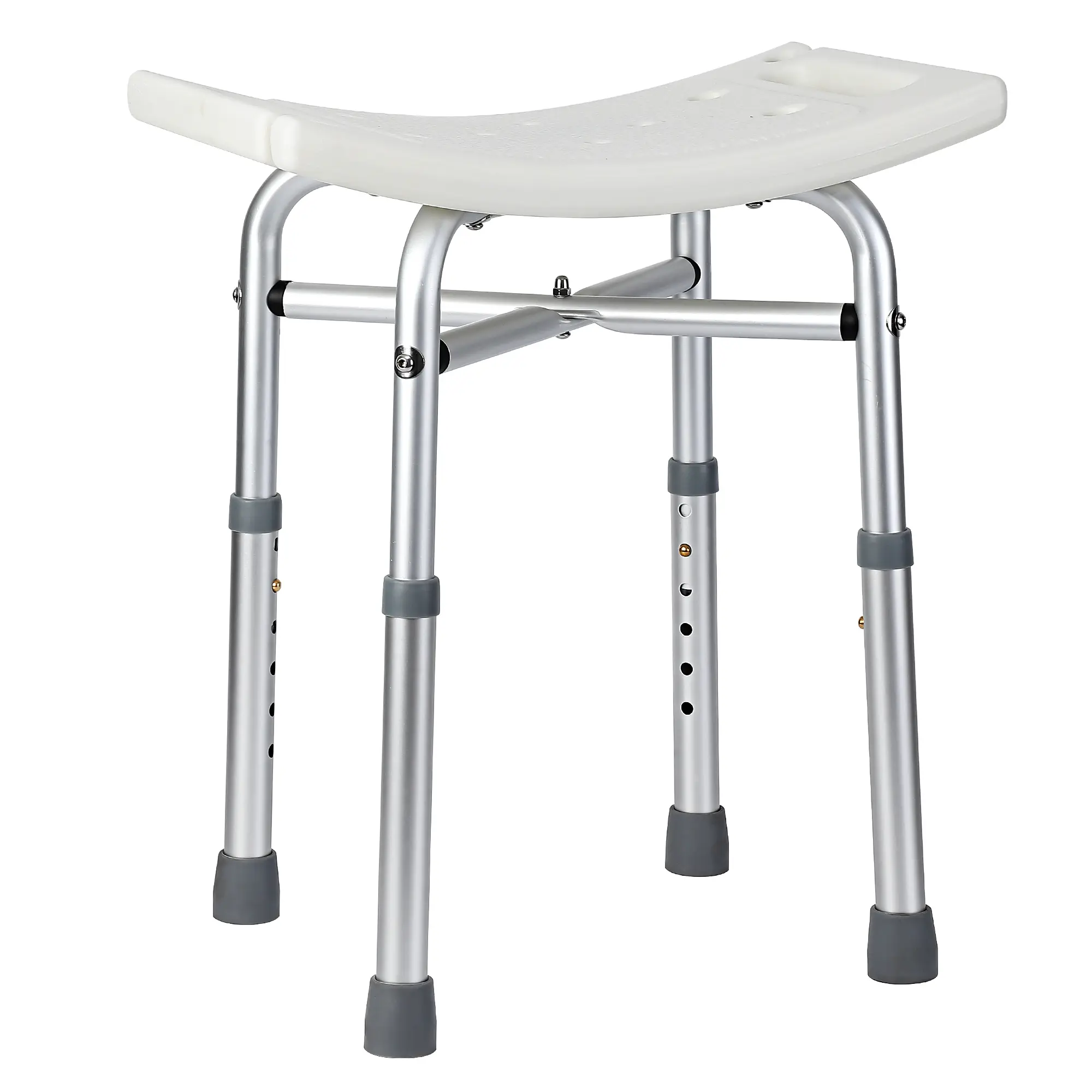 Heavy Duty Adjustable Shower Chair for Seniors & Disabled – 550lb Capacity Bath Bench, Anti-Slip Padded Seat, Tool-Open Gathering – Bathroom Safety Stool – For Elderly, Adults