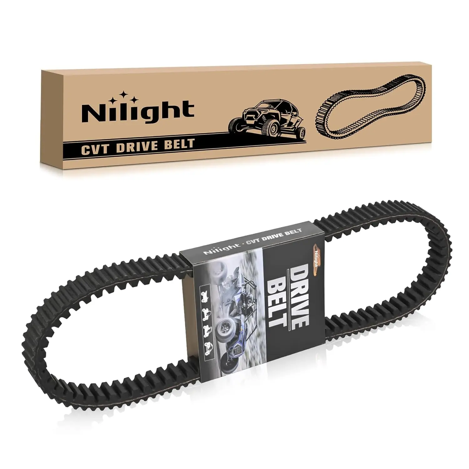 Nilight Drive Belt for Maverick X3 422280652 Belts Fit for Can-Am Maverick X3 Turbo X XDS XRS XMR MAX Models Performance Heavy Duty Extreme Badass CVT Drive Belt Smooth Engagement Aramid Cord & Rubber