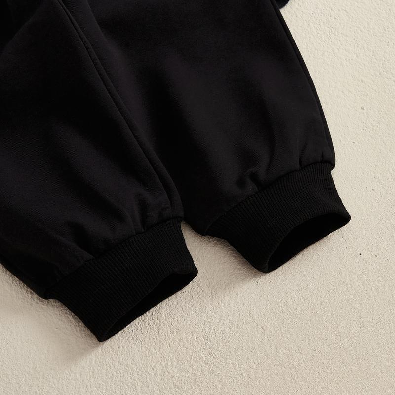 Toddler Baby Boys Outfits Long Sleeve Plaid Hooded Sweatshirt Pullover Tops Elastic Waist Long Pants Two Piece Casaul Sweatsuit