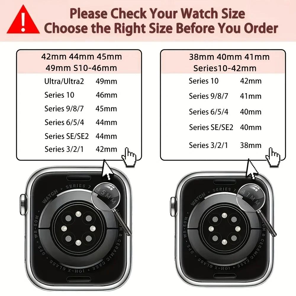 Floral Engraved Strap For Apple Watch Band 46mm 41mm 40mm 44mm 45mm 42mm 49mm Silicone Sport iWatch Series 11 10 SE 9 8 Ultra 2