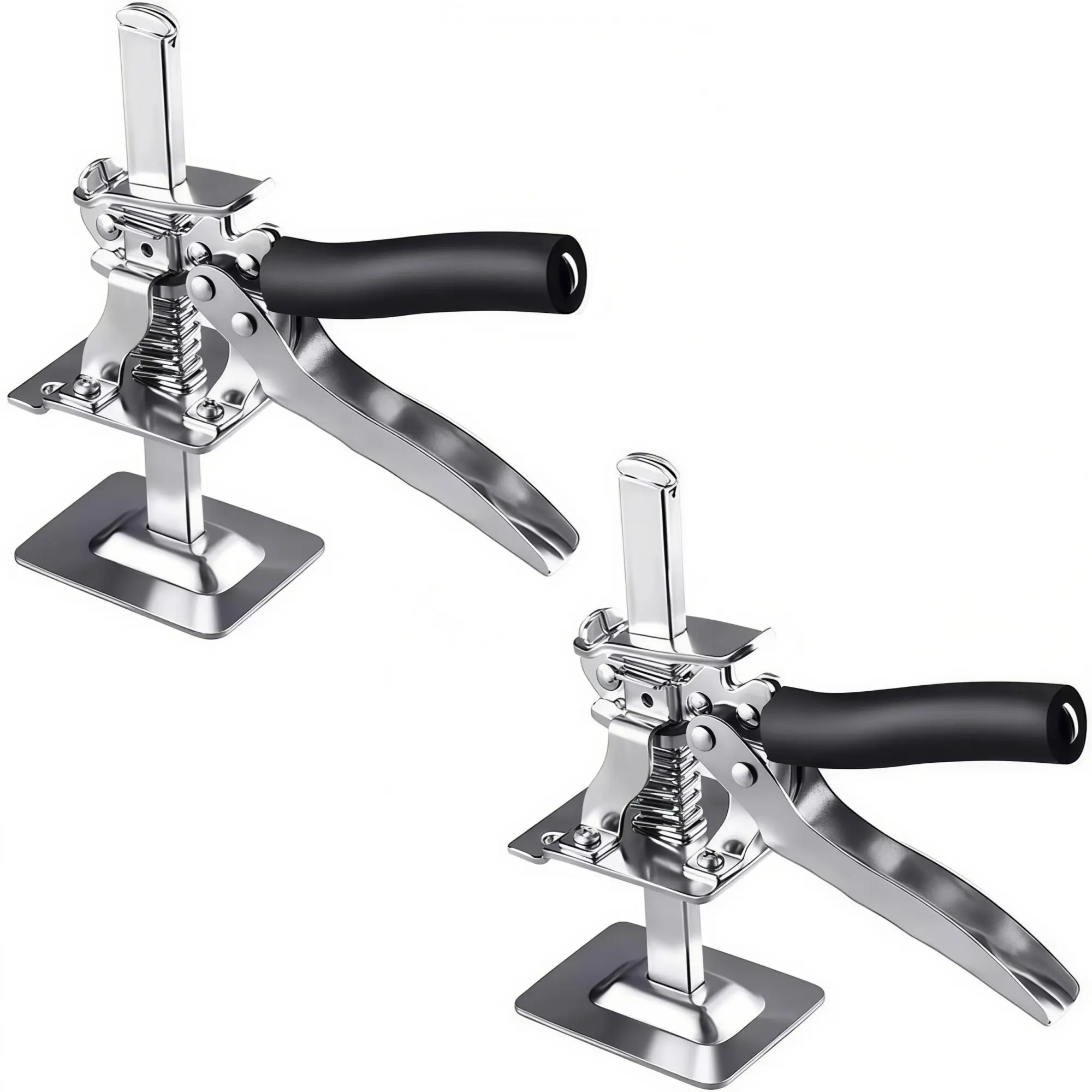 Two-Piece Heavy-Duty Tile Lifter, Adjustable Suction Cups, Enhanced Handle, Manual Jack Set for Floor and Wall Applications