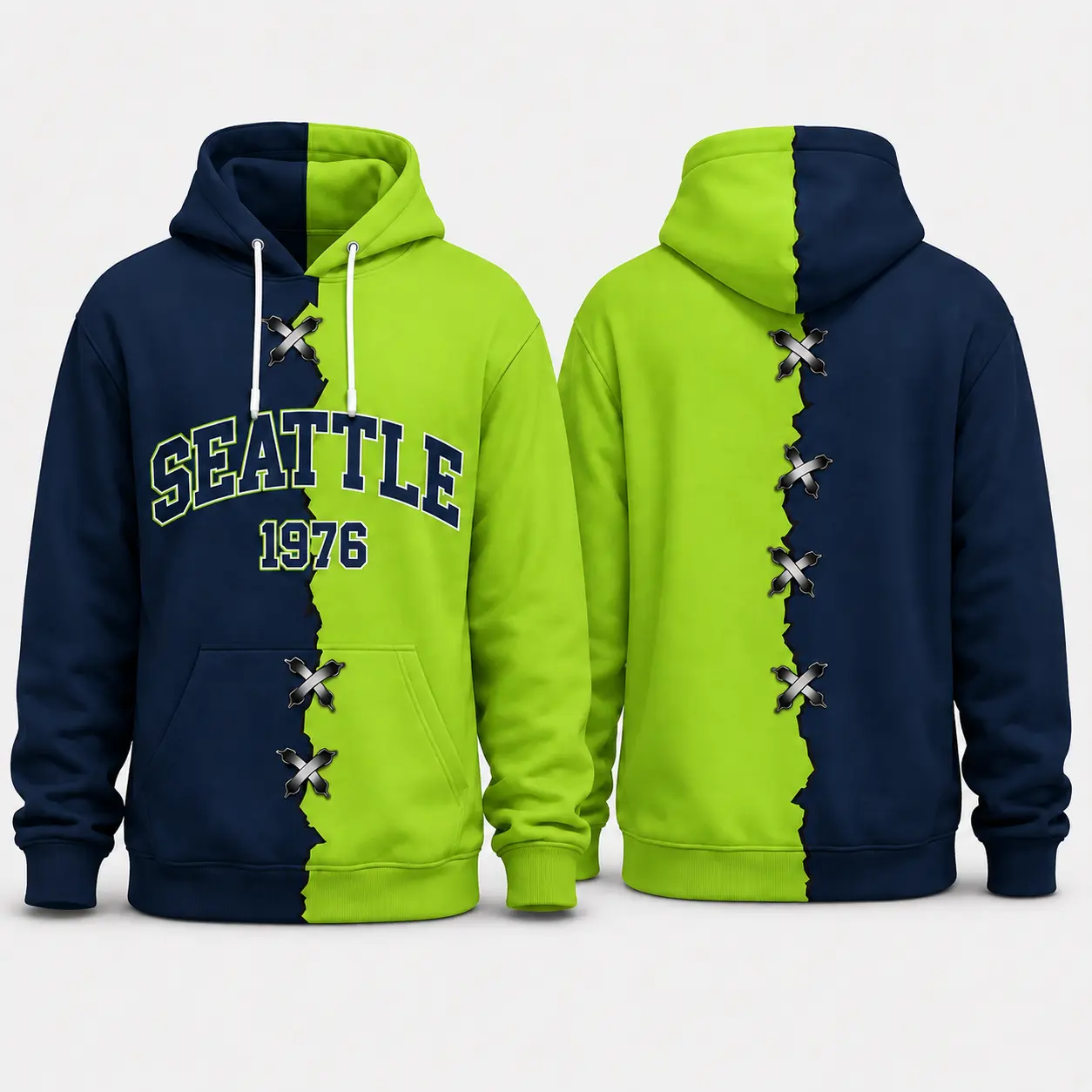 Unisex Football Team Fans Hoodie, Game Day City Pride Jersey for Hoodie, Gift for Fans - Multiple color options
