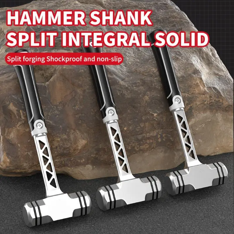 OUDISI Heavy-Duty Octagonal Forged Ball-Peen Hammer, 2/3/4 lb High-Carbon Steel Construction, Ergonomic Non-Slip Shock-Absorbing Grip, Impact-Resistant Corrosion-Resistant Metal Head, Ideal for DIY, Masonry Work, Forged Ball-Peen Hammers