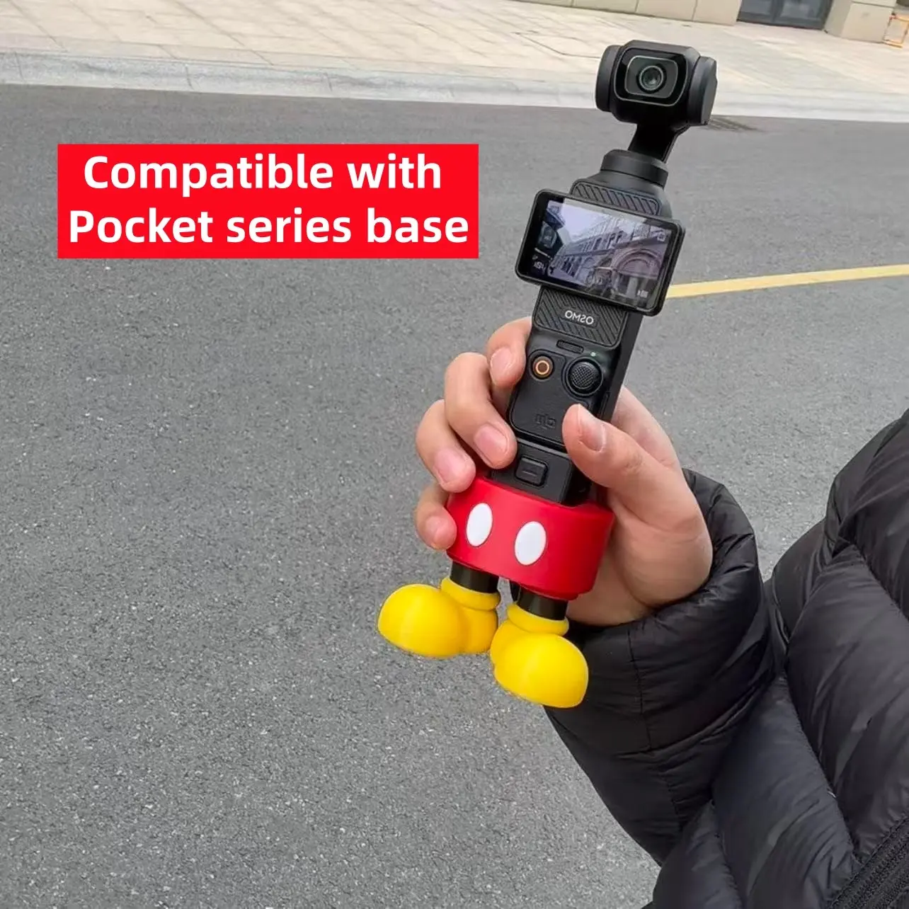 Creative Osmo Pocket Camera Stand, Cute Cartoon Desktop Decor Organizer, Portable Fixed Base Live Stream Tripod, Dji Osmo Pocket Accessories