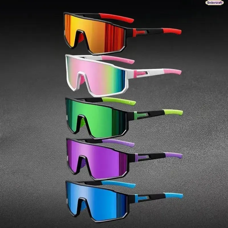 Men's 5-Pack Full Rim Windproof Wrap Active Sunglasses - Polarized PC Lenses, UV400 UV-Protection Lens, Sun Protection, Outdoor Cycling Glasses, All Seasons Eyewear Accessories (5pcs C1)