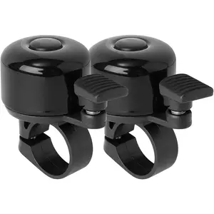Bike Bell 2 Pack with Loud Melodious Sound Classic Mini Bicycle Bell Kids Adults Bike Horn Road, Mountain Bike Scooter, MTB, BMX