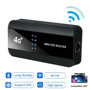Portable WiFi Hotspot, 4G LTE Mobile Travel Router with 150Mbps High Speed, 3000mAh Rechargeable Battery, Supports multiple device connections, Unlocked Pocket WiFi Device for Travel, Daily Commute,Holiday Gift
