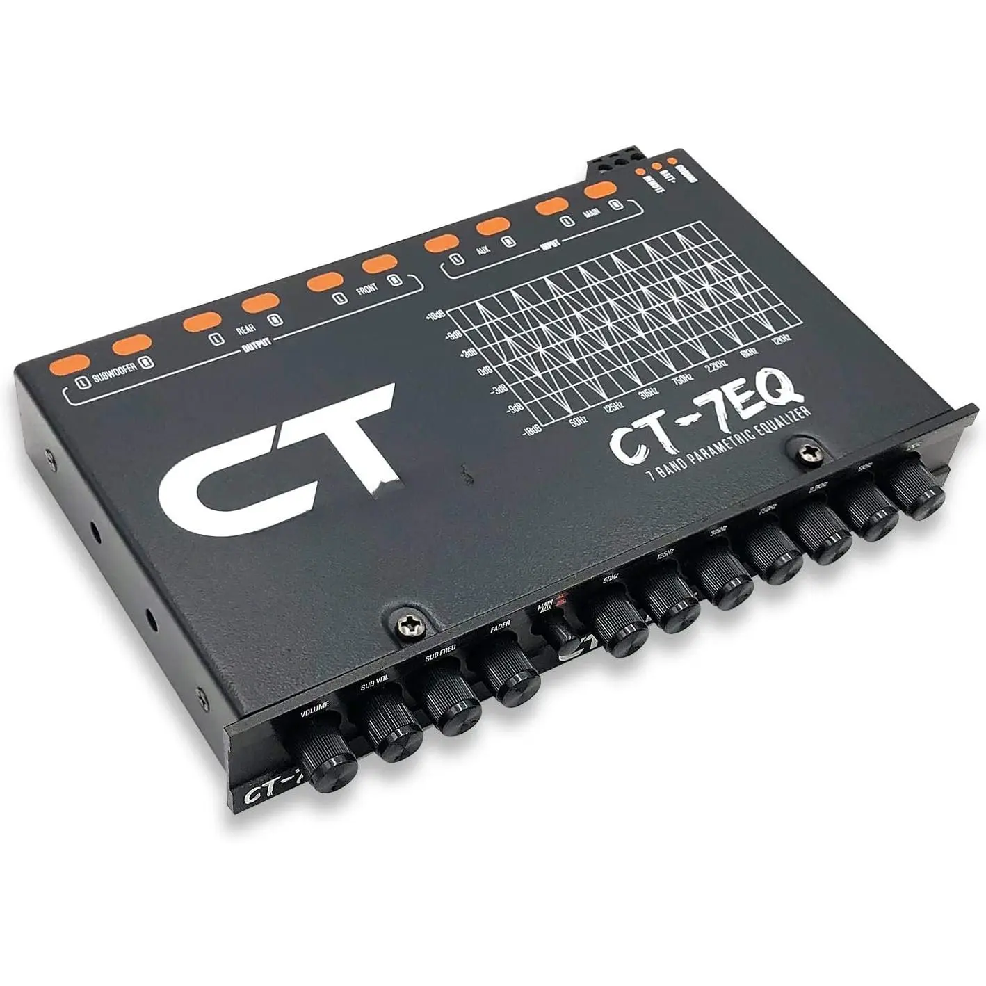 -7EQ 7 Band 1/2 Din Parametric  Audio Equalizer