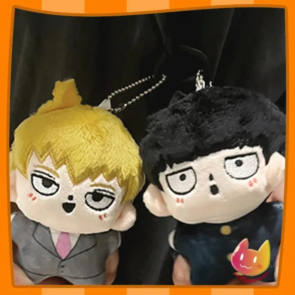 12cm Mob 100 Kageyama Shigeo Plush Doll Keychain Bag Pendant Cartoon Anime Figure Reigen Arataka Stuffed Toy Collection Gift