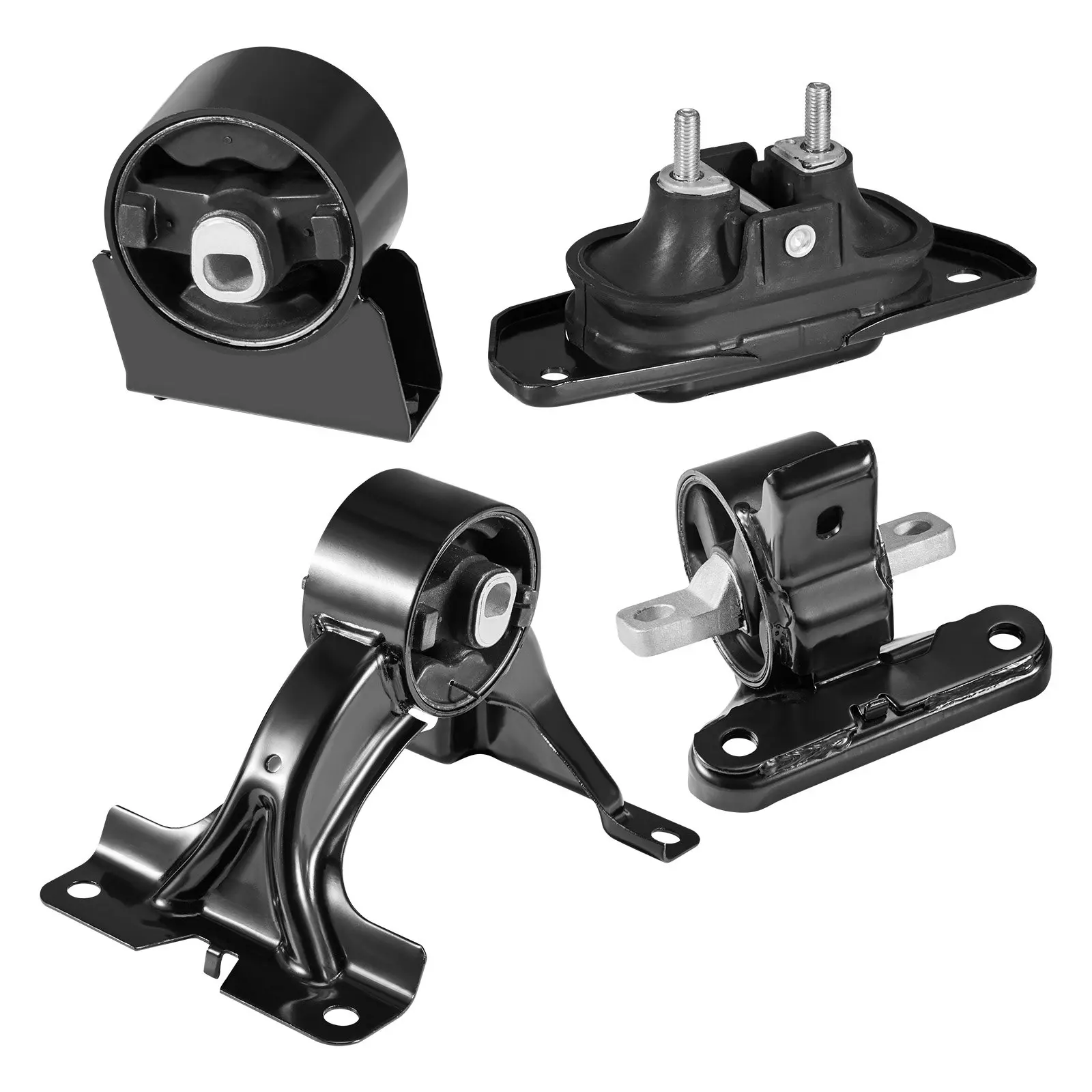 VEVOR Engine Motor Mount and Transmission Mount Kit Replacement, Set of 4, Compatible with 2011-2019 Dodge Journey 3.6L FWD, Replace OE# A5551, A5443, A5632, A5543, Secure Support