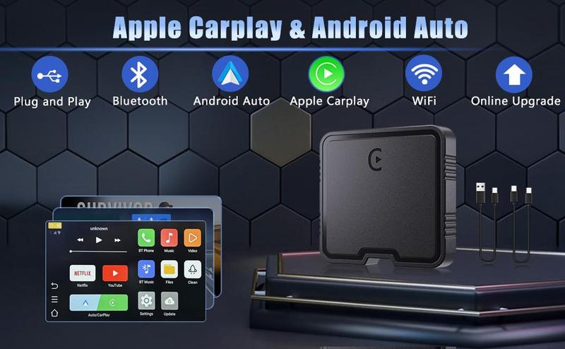 【PASLDA】Wireless CarPlay Adapter Box, 2024 Upgrade Support Netflix/YouTube/TF Card Plug & Play Dongle, Apple Car Play Wireless Adapter Android Auto Wireless Adapter for Cars from 2015 & iPhone iOS10+ TikTokShopBlackFriday Automotive 【PASLDA】Wireless CarPlay Adapter Box, 2024 Upgrade Support Netflix/YouTube/TF Card Plug & Play Dongle, Apple Car Play Wireless Adapter Android Auto Wireless Adapter for Cars from 2015 & iPhone iOS10+ TikTokShopBlackFriday Automotive
