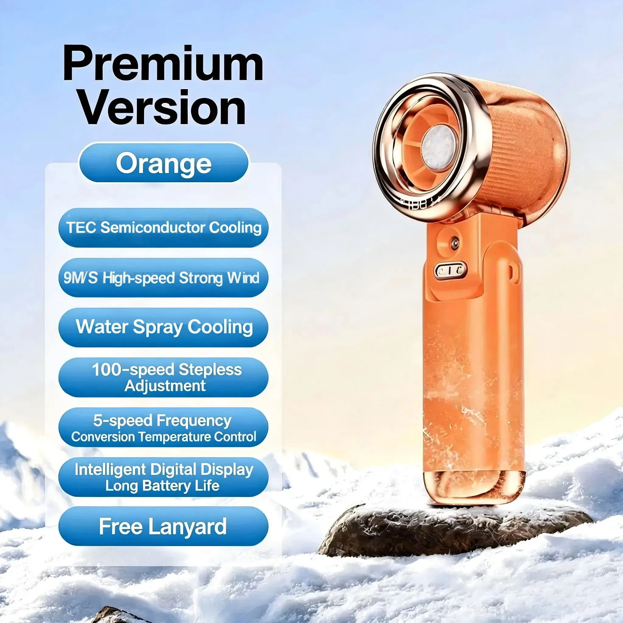Portable USB Rechargeable Spray Fan, Compact Personal Cooling Device, Ideal for Travel, Beach, Camping, Office, Summer Essential