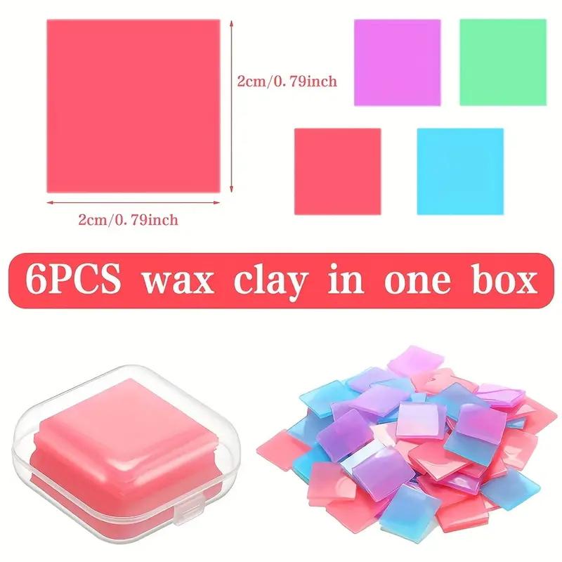 5D Diamond Arts Colorful Painting Mud Glue, 6 Counts/box DIY Diamond Embroidery Cross Stitch Mosaic Clay Tools Accessory, Diy Kit	Crafts	Handicraft, Diamond Arts Colorful Painting Tool