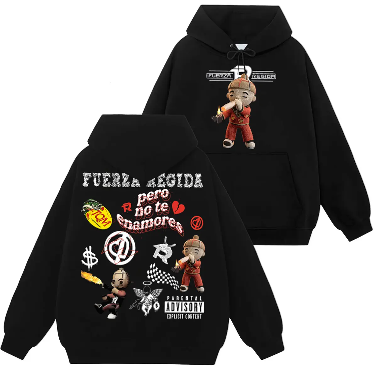 Unisex Vintage Comfort Colors Graphic Hoodie |   T-Shirt | Sweatshirt Pullover Hoodie, Retro Regional Mexican Y2K Streetwear Casual Loose Fit Top, Classic Latin Music Inspired Print Soft Pepper Fabric Apparel For Men Women Daily Holiday Outfit