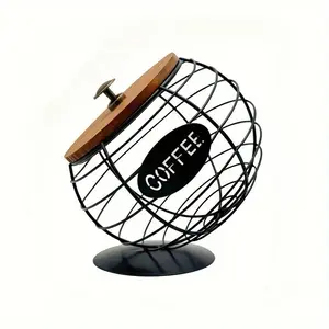 1 Unique Coffee Capsule Basket - Tilt Design Iron Coffee Capsule Holder for Home, Bar and Cafe Displays