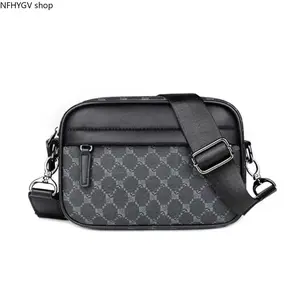 2026 New Men’s Minimalist Crossbody Sling Bag, Plain Monogram Small Shoulder Mini Clutch, Multi Functional Lightweight Carry Pouch Built With Side Pocket For Daily Commute, Casual Use And Thoughtful Holiday Gift For Guys