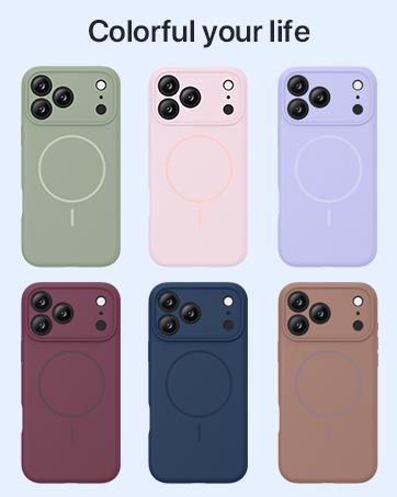 Miracase Magnetic for iPhone 17 Pro Max Case, Compatible with MagSafe, Integrated Silicone Camera Control Cover, 3.0mm Thicken Shockproof Drop Protection Phone Case for 17 ProMax, Clove Purple