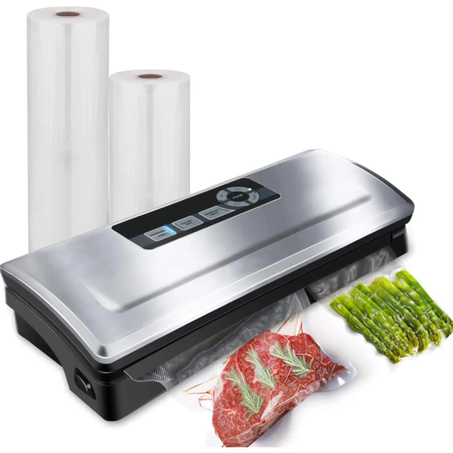 Precision Vacuum Sealer Machine,  Pro Vacuum  Sealer, 8-in-1 Easy Presets, 4  Modes, Dry&Moist&Soft&Delicate with Starter Kit, Compact Design()